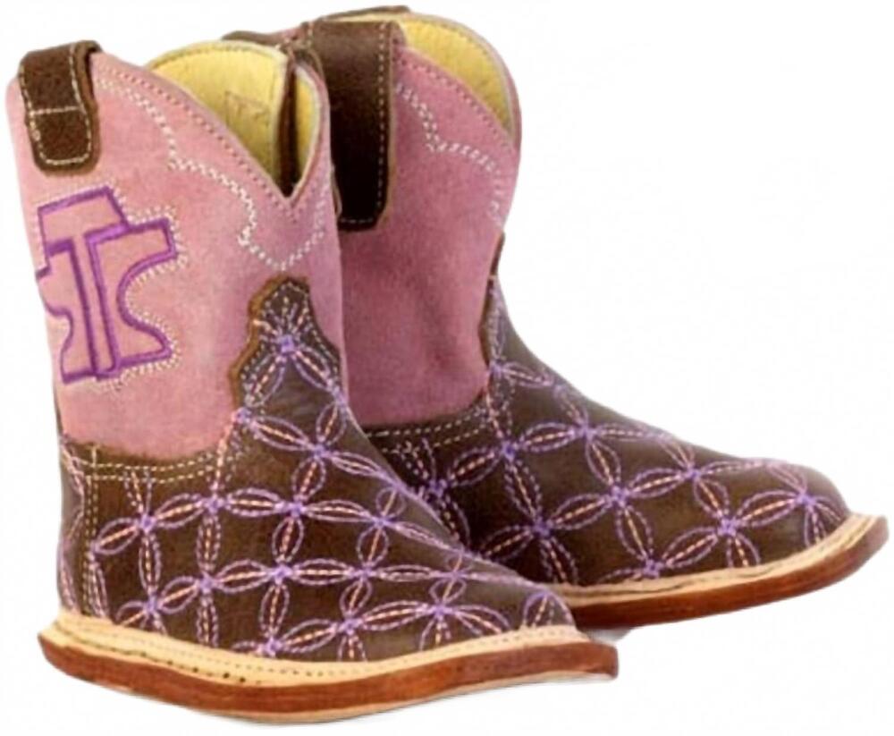 NEW TIN HAUL girls' western boots in brown